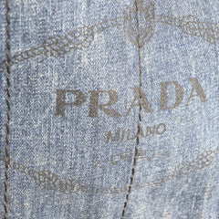 Prada Canapa Convertible Tote Denim