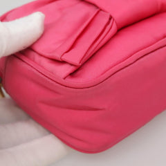 Prada Bow Camera Crossbody Bag Tessuto