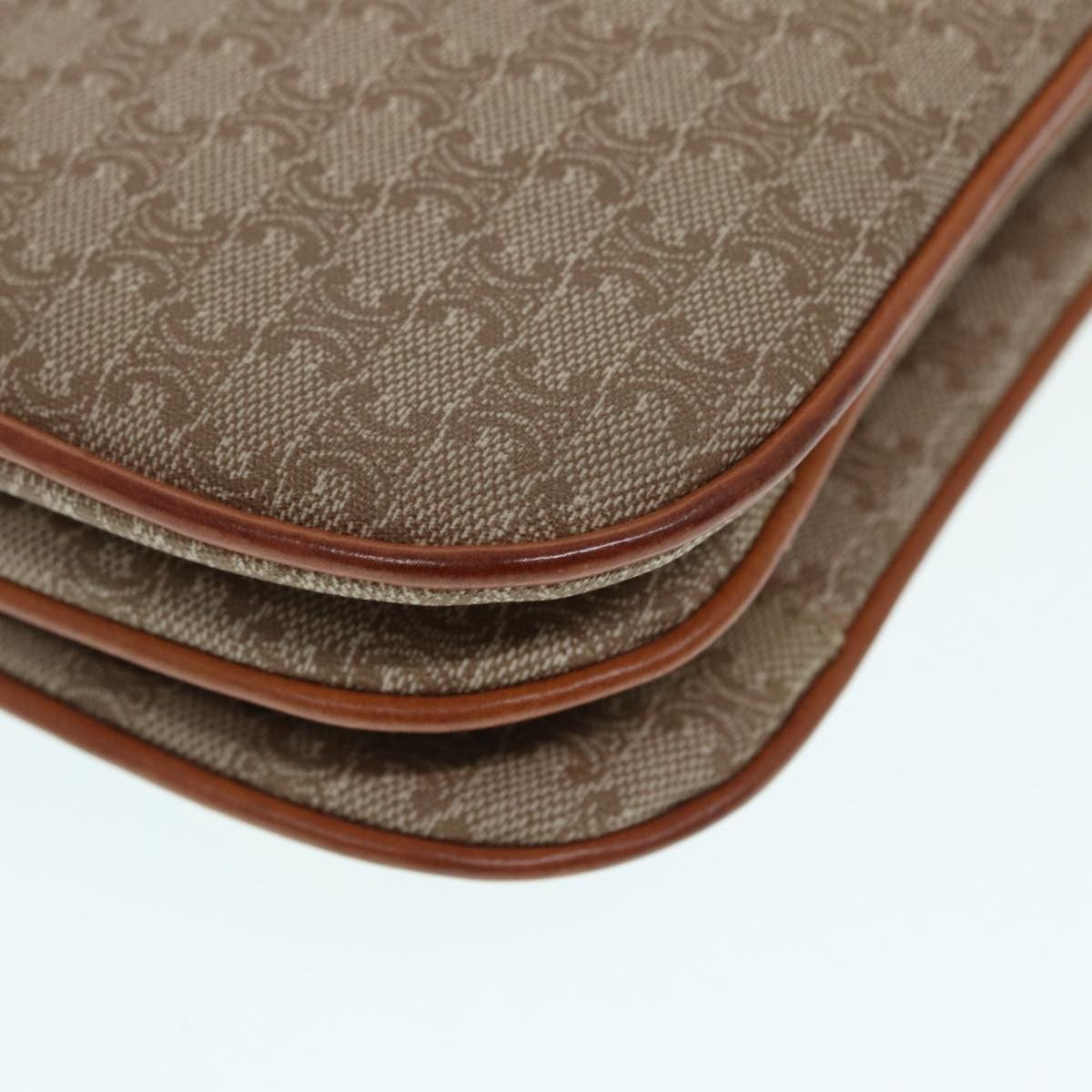 Celine Vintage Macadam Shoulder Bag Canvas