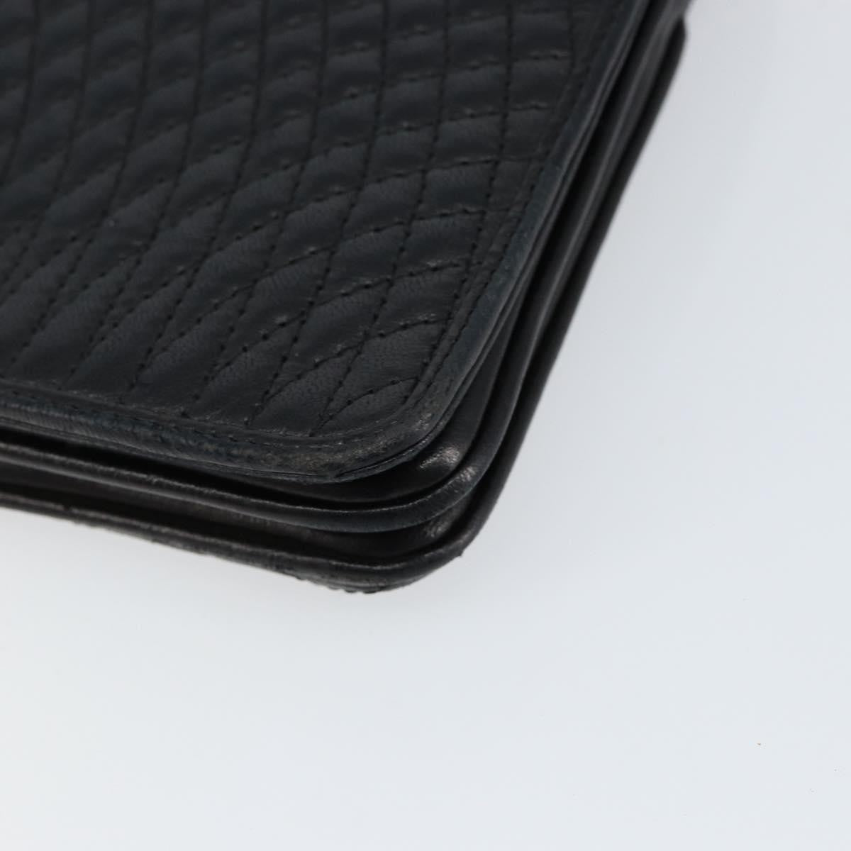 Bally Vintage Chain Shoulder Bag Quilted Leather