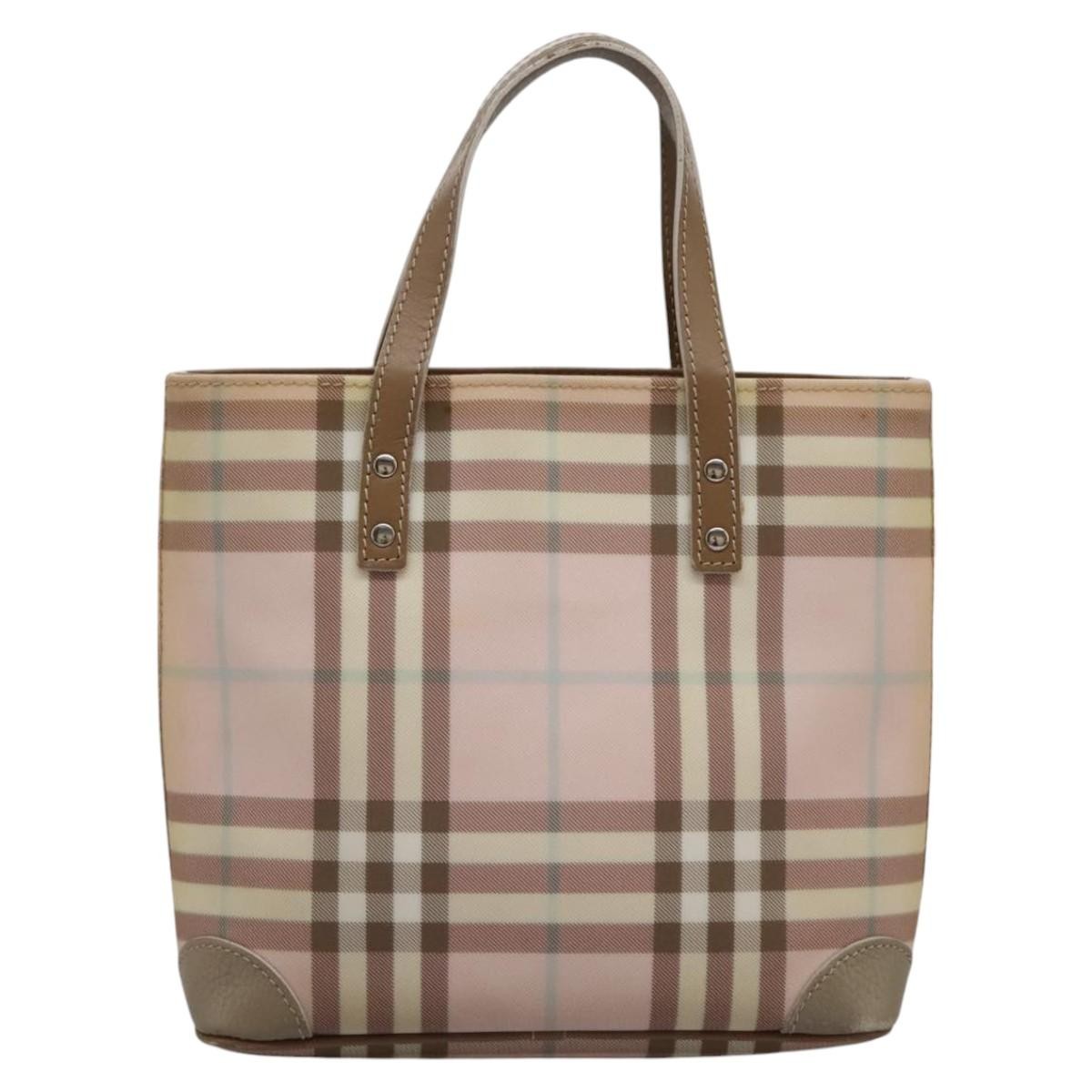 Burberry Nova Check Tote Canvas and Leather