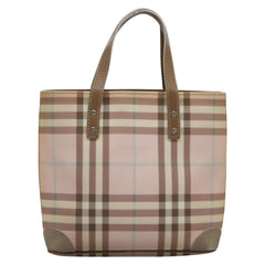 Burberry Nova Check Tote Canvas and Leather