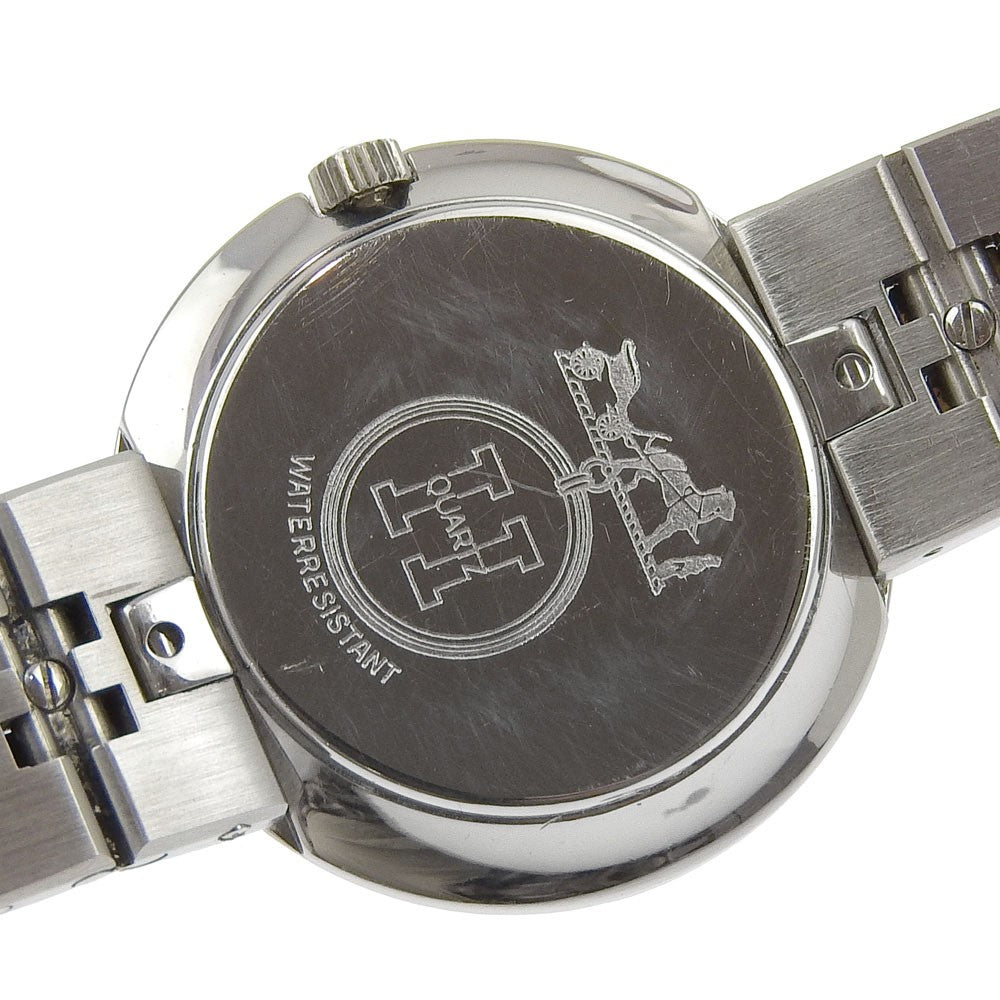 Hermes Profile Quartz Watch Stainless Steel and Plated Metal