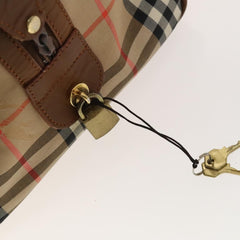 Burberry Vintage Duffle Bag Horseferry Check Canvas