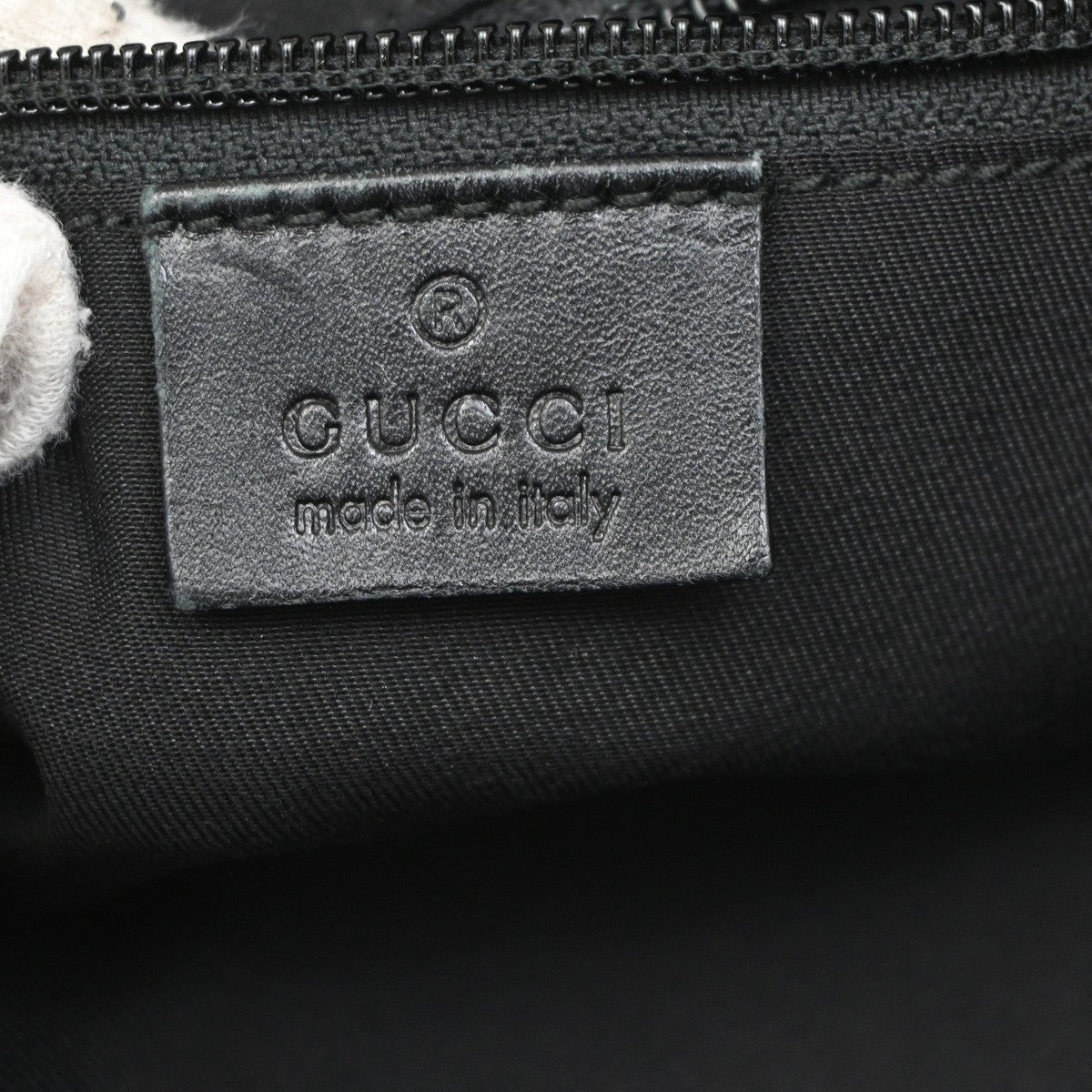 Gucci Zip Messenger Bag GG Canvas with Perforated Leather