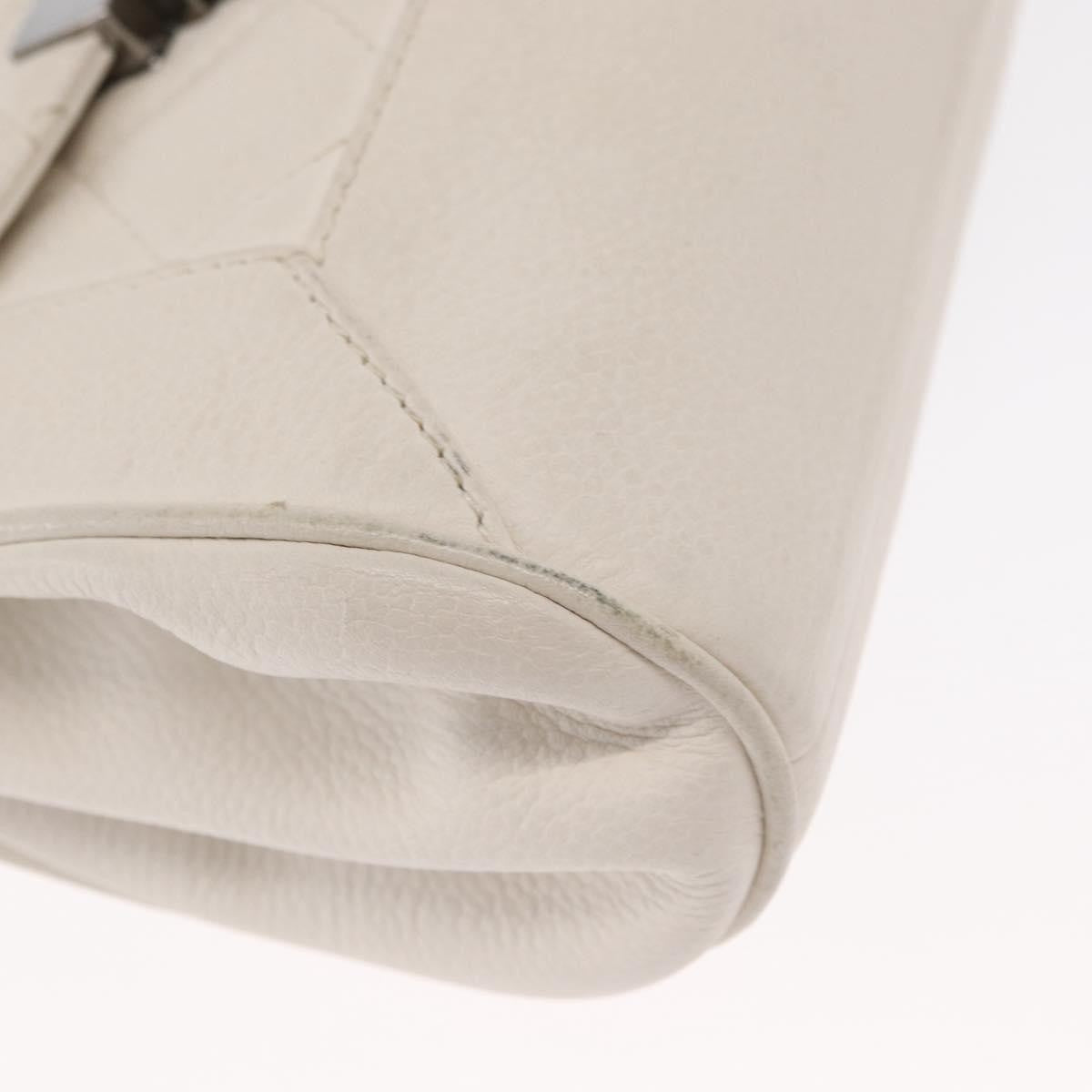 Chanel Accordion Push Lock Flap Bag Quilted Caviar