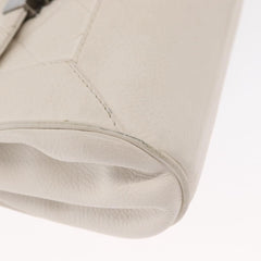 Chanel Accordion Push Lock Flap Bag Quilted Caviar