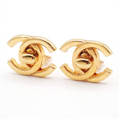 Chanel CC Turnlock Clip-On Earrings Metal