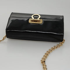 Salvatore Ferragamo Gancini Box Crossbody Bag Patent leather