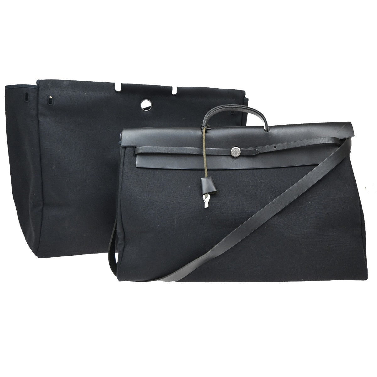 Hermes Herbag Toile and Leather