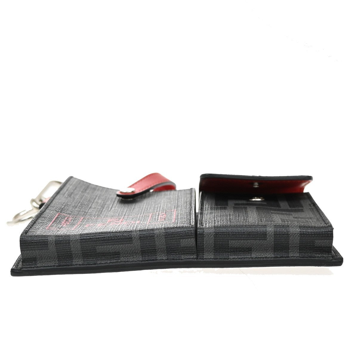 Fendi Charm Key Holder Zucca canvas