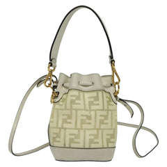 Fendi FF Logo Mon Tresor Bucket Bag Canvas