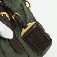 Prada Gaufre Convertible Satchel Tessuto