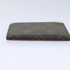 Louis Vuitton Porte Cartes Pression Card Case Monogram Canvas