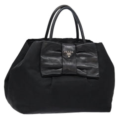 Prada Bow Tote Tessuto with Leather