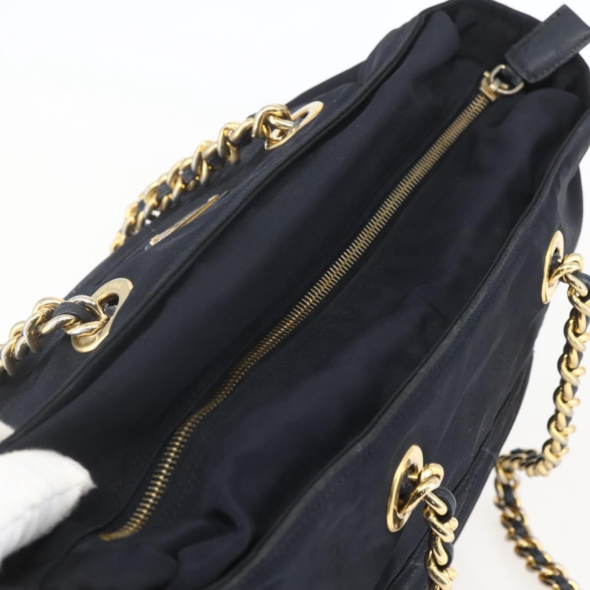 Prada Chain Zip Tote Quilted Tessuto