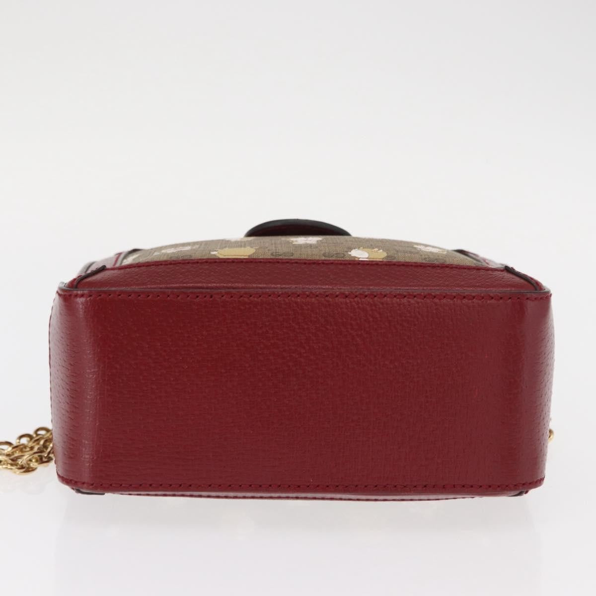 Gucci Doraemon Ophidia Zip Around Camera Bag Printed Mini GG Coated Canvas