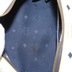 MCM Visetos Handbag Canvas and Leather