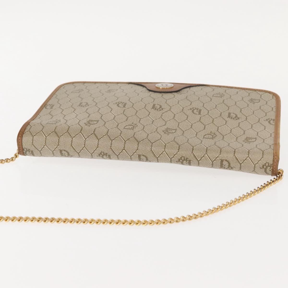 Christian Dior Vintage Honeycomb chain Canvas