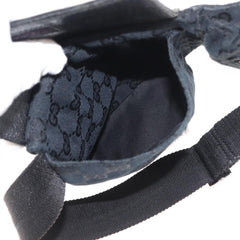 Gucci Vintage Double Belt Bag GG Canvas with Leather