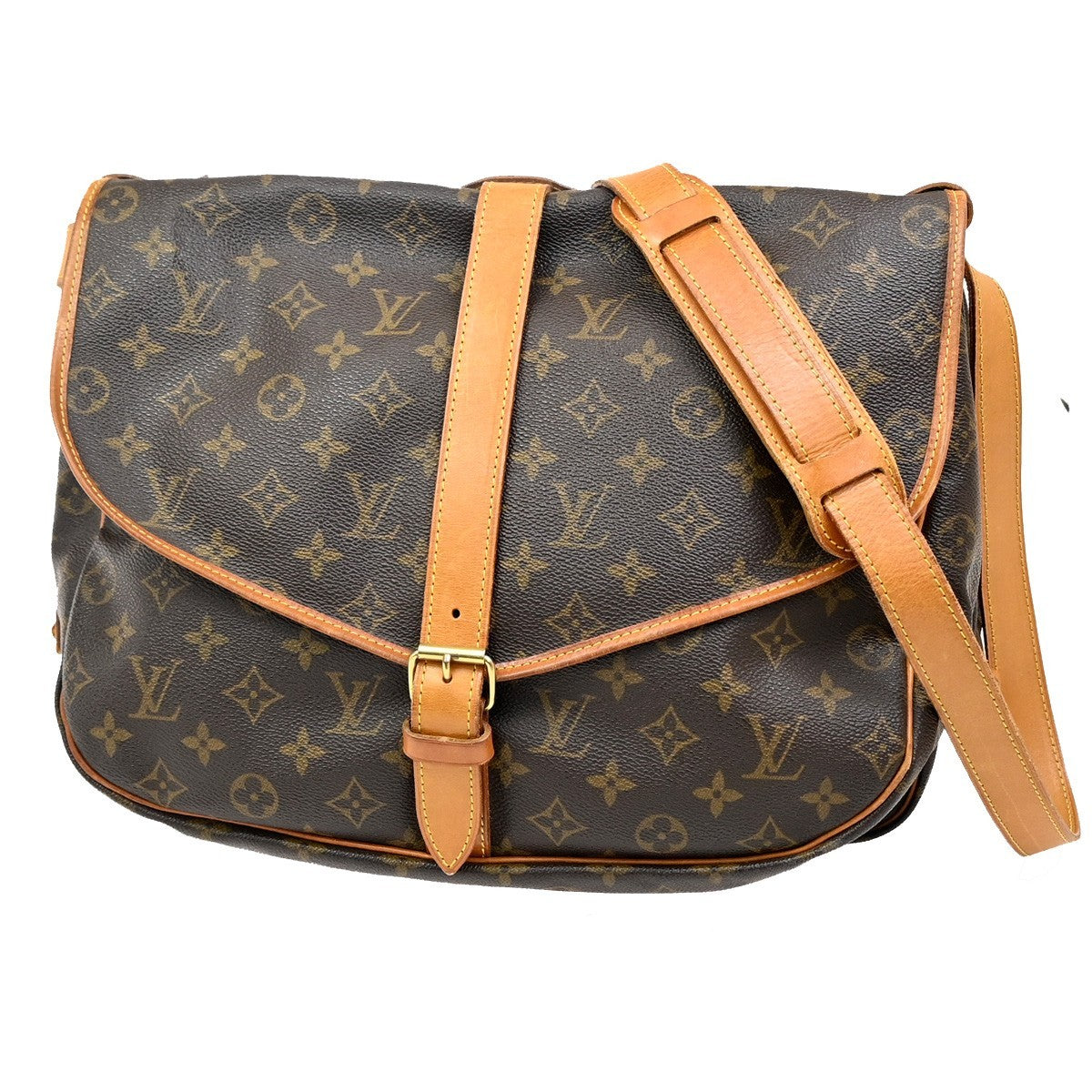 Louis Vuitton Saumur Handbag Monogram Canvas