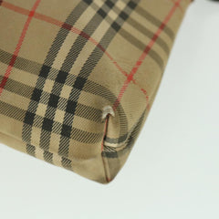 Burberry Nova Check Chain Satchel Leather