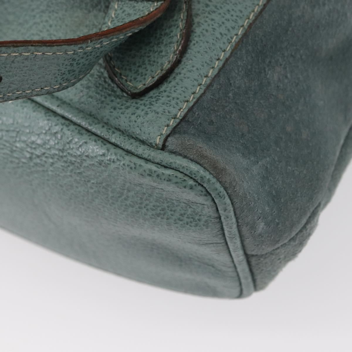 Gucci Vintage Bamboo Backpack Suede