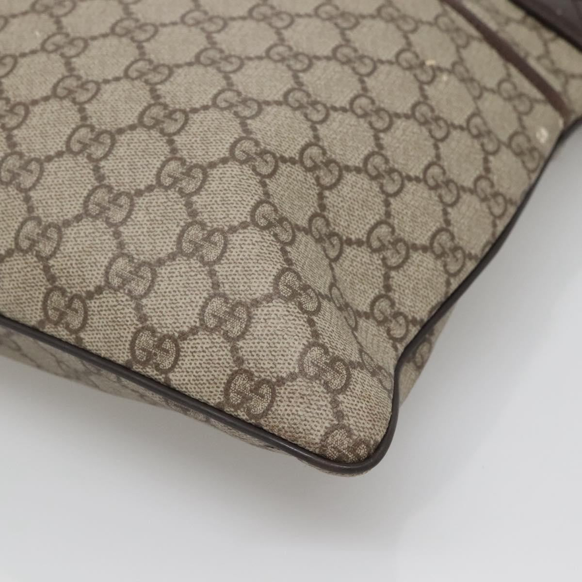 Gucci Zip Top Messenger Bag GG Coated Canvas