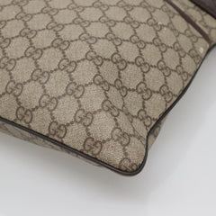 Gucci Zip Top Messenger Bag GG Coated Canvas
