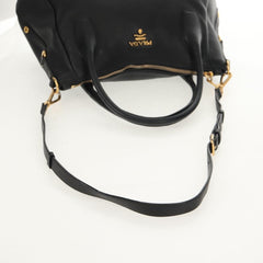 Prada Top Zip Convertible Tote Vitello Daino