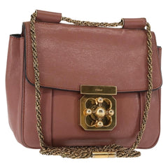 Chloe Elsie Chain Shoulder Bag Leather