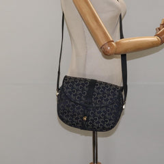 Celine C Sulky Shoulder bag Canvas and Leather