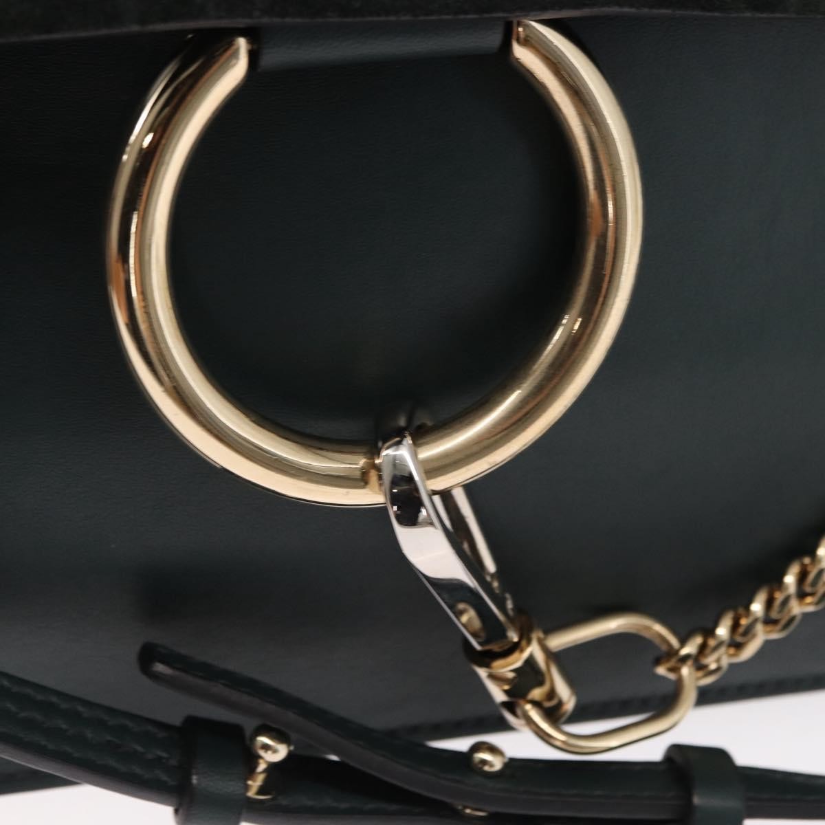 Chloe Faye Shoulder Bag Leather and Suede