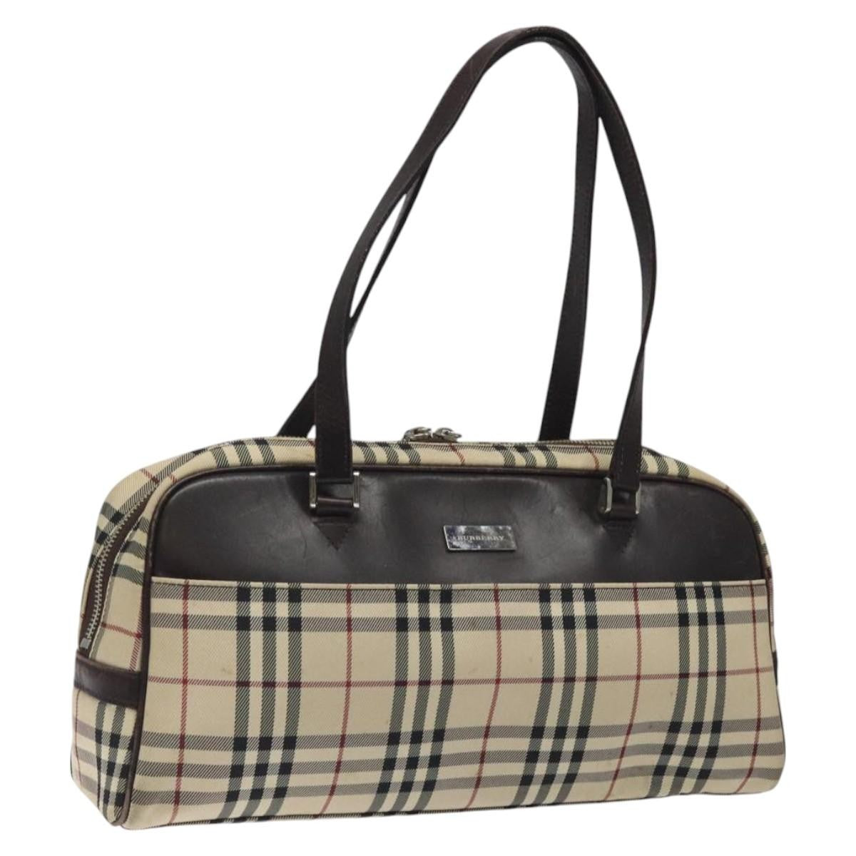 Burberry Nova Check Bowling Bag Canvas