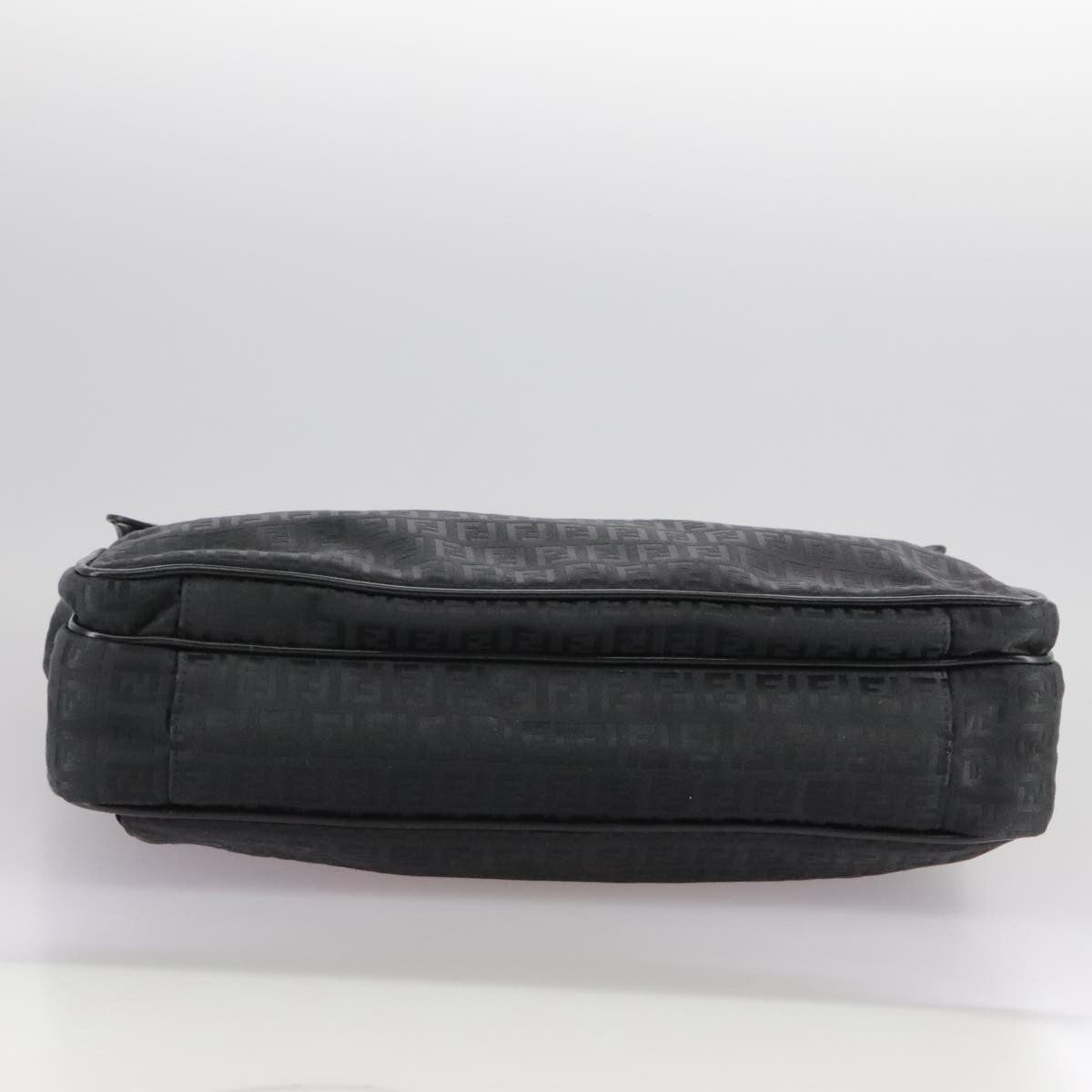 Fendi Convertible Pushlock Flap Satchel Zucca Canvas and Leather