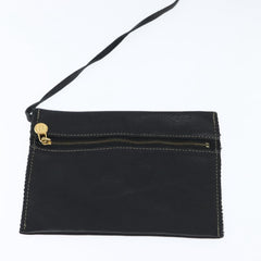 Fendi Logo Flap Drawstring Backpack Leather