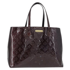 Louis Vuitton Wilshire Handbag Monogram Vernis