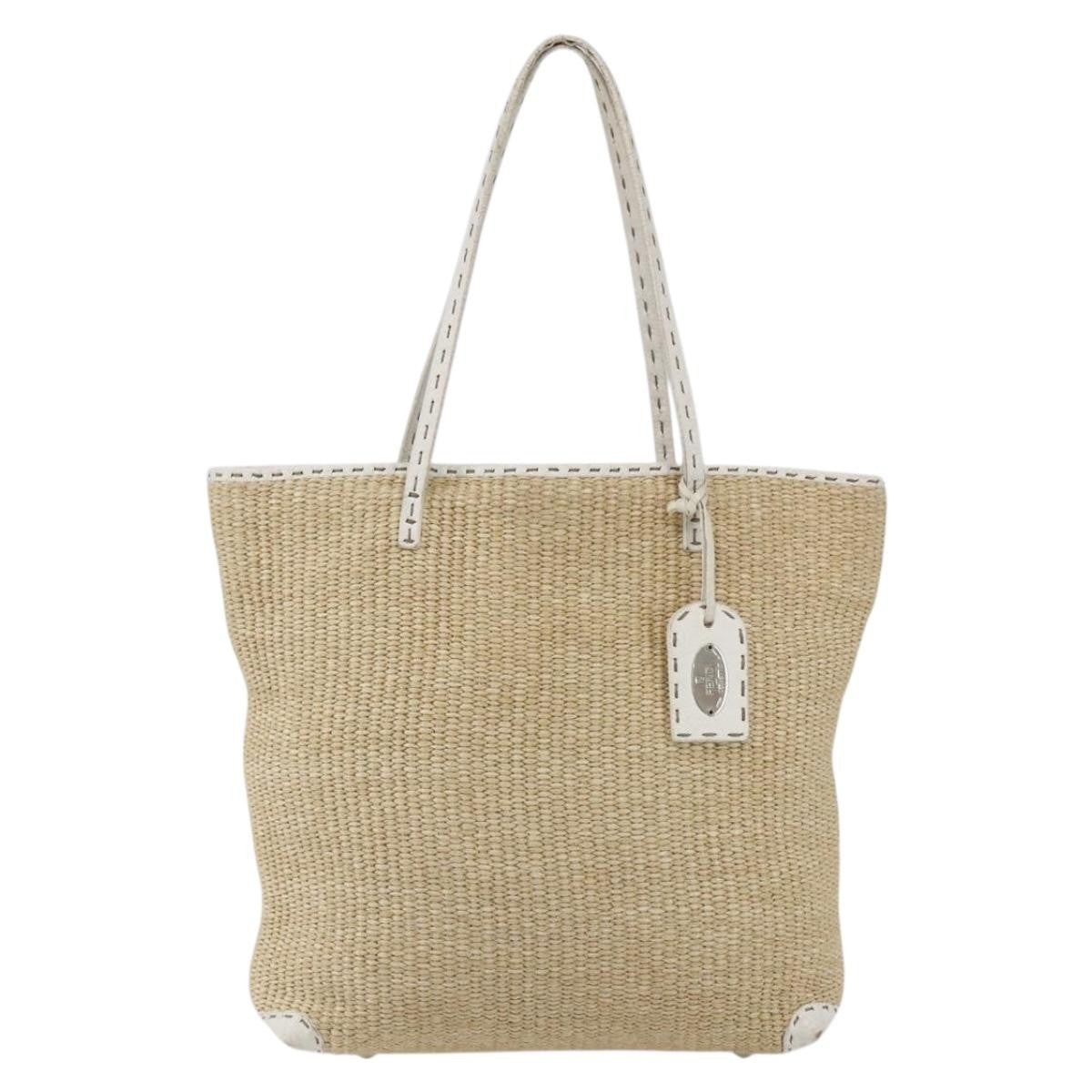 Fendi Selleria Tote Bag Raffia