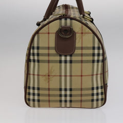 Burberry Convertible Weekend Duffle Bag Haymarket Coated Canvas