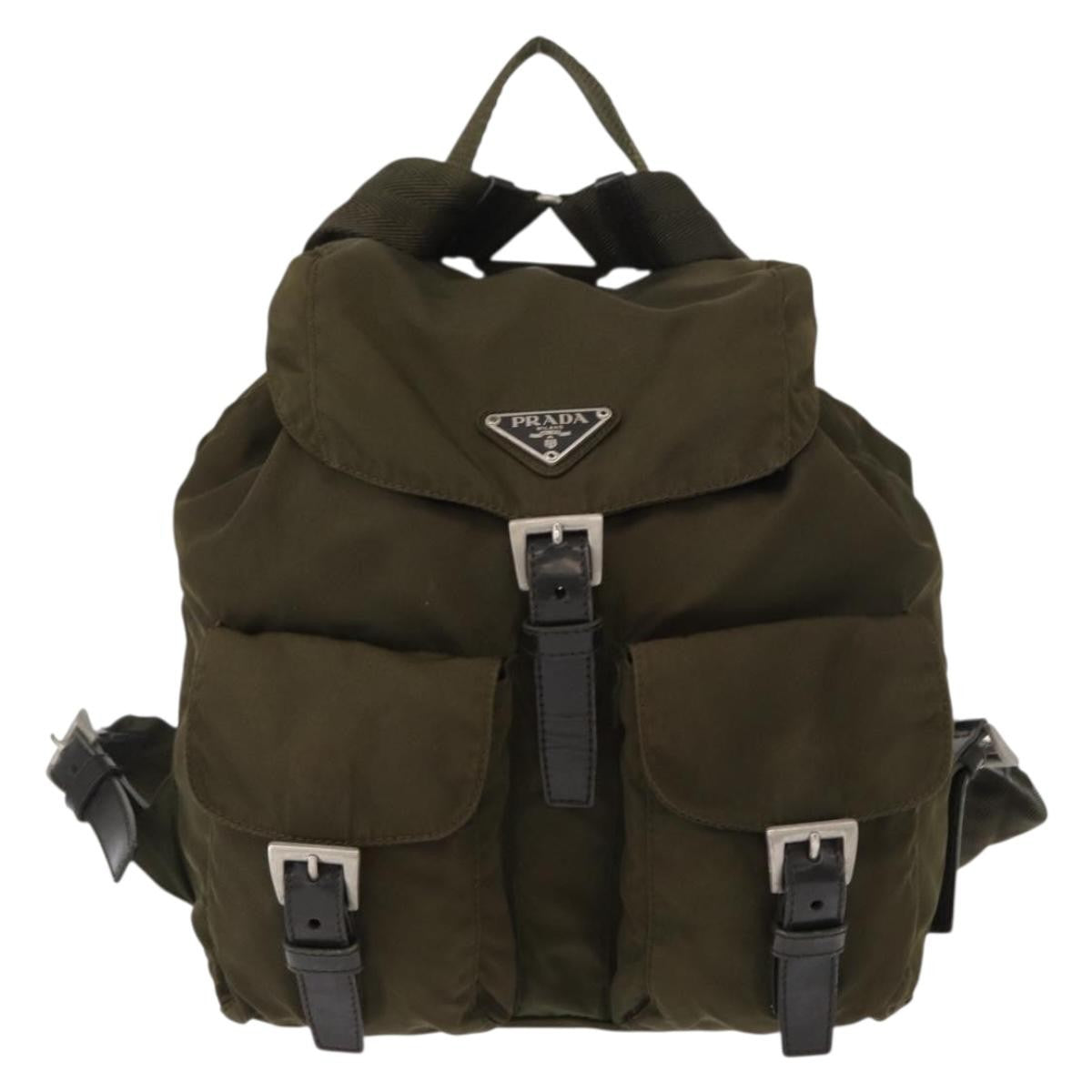 Prada Double Front Pocket Backpack Tessuto