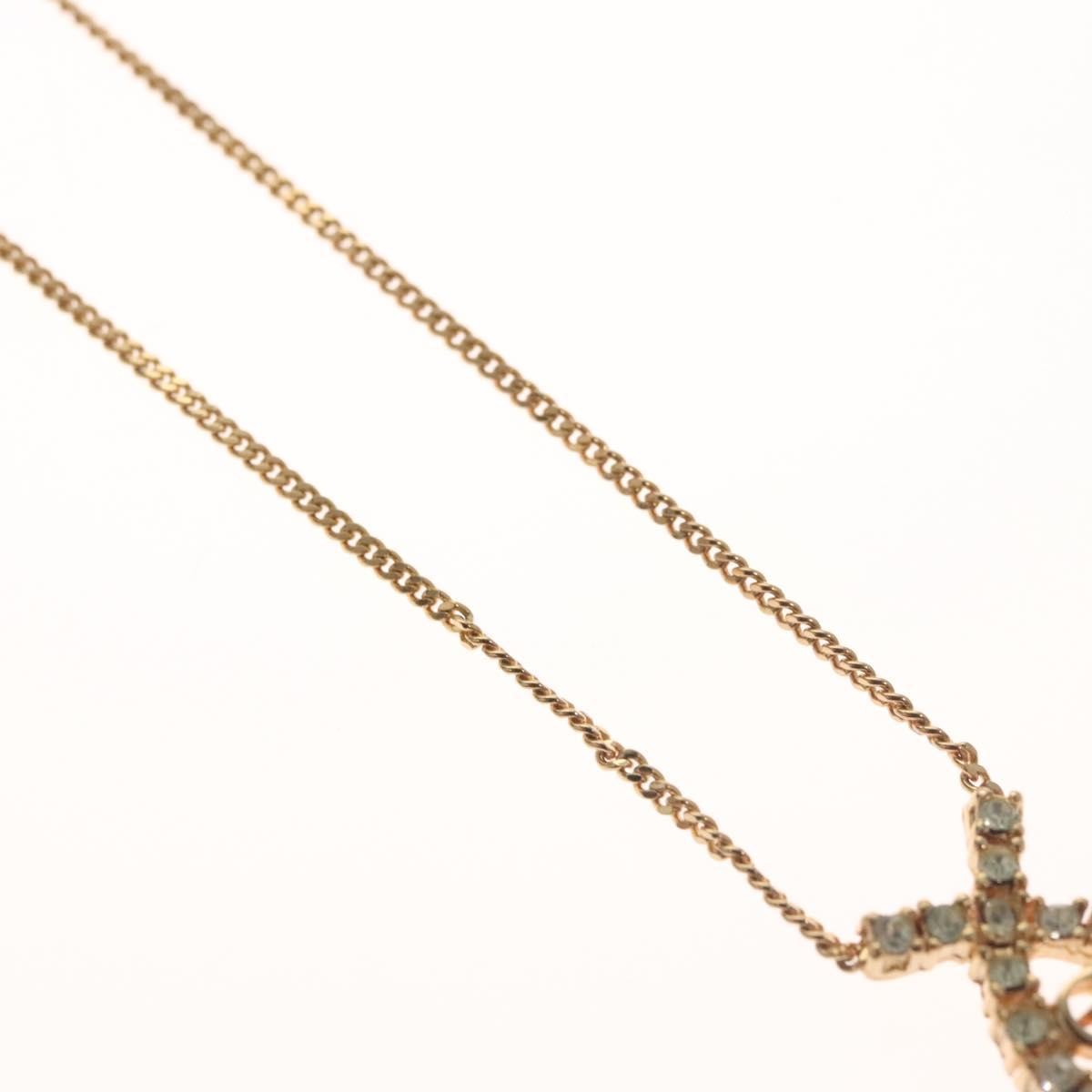 Christian Dior CD Pendant Necklace Gold-plated