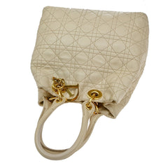 Christian Dior Lady Cannage Tote Leather