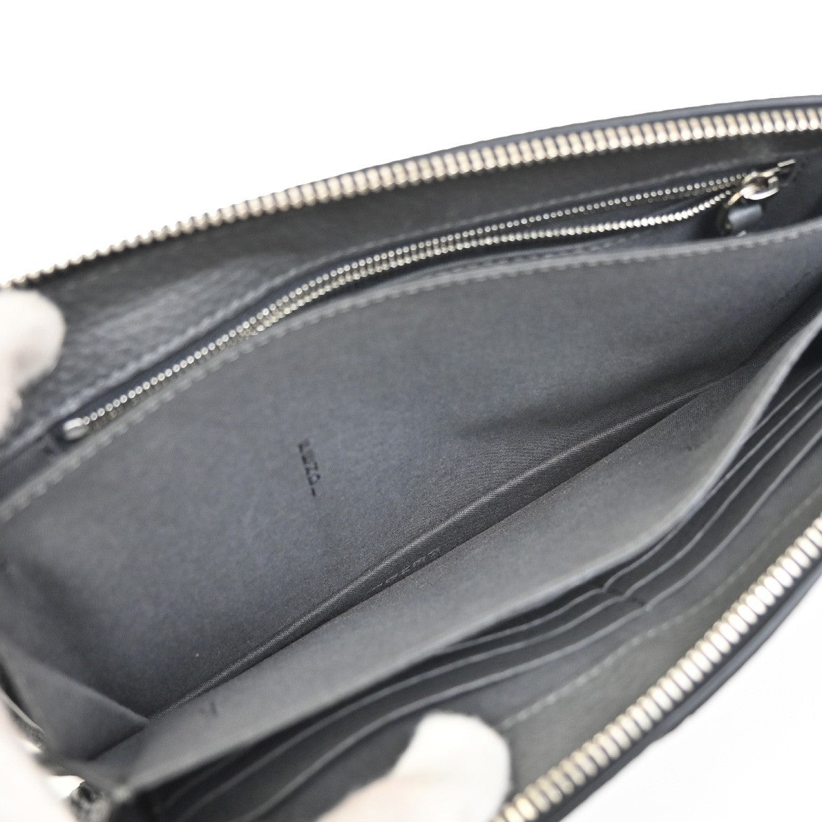 Fendi logo zip pouch FF Printed Leathear