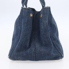 Prada Canapa Open Tote Denim