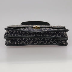 Celine C Sulky Handbag Canvas