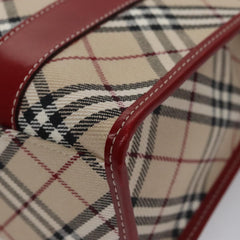Burberry Nova Check Tote Canvas and Leather