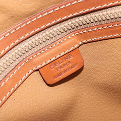 Celine Vintage Macadam Handbag Canvas and Leather