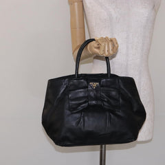 Prada Bow Tote Leather