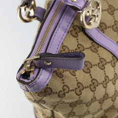Gucci Lovely Heart Interlocking G Tote GG Canvas