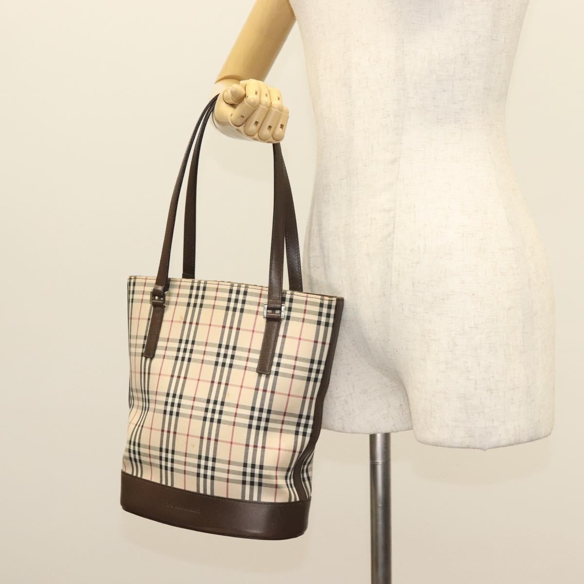 Burberry Nova Check Tote canvas check pattern